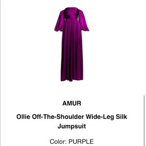 Amur off-the-shoulder jumpsuit